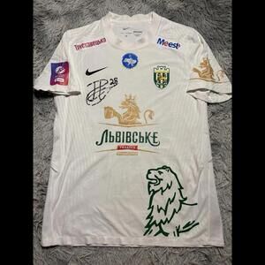 KARPATY LVIV 24/25 Match Issued SIGNED  JERSEY POLEHENKO #28 Ukraine NIKE Size M